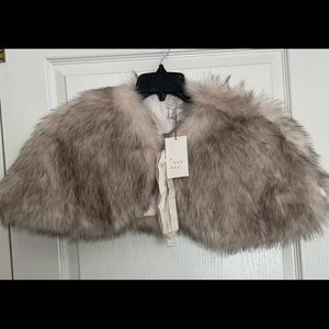 NWT faux cape